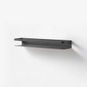 Reversible Wall Shelf in Matte Metal, Modern Design Ryo Discounts
