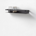 Reversible Wall Shelf in Matte Metal, Modern Design Ryo Offers