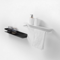 Reversible Wall Shelf in Matte Metal, Modern Design Ryo Measures