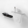 Reversible Wall Shelf in Matte Metal, Modern Design Ryo Measures