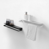 Reversible Wall Shelf in Matte Metal, Modern Design Ryo Price
