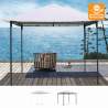 Gazebo 3x3 metres garden steel windproof Style uv On Sale