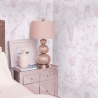 Victorian Pink Floral and Animal Wallpaper for Kids' Room Offers