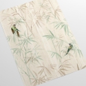 Oriental Floral Wallpaper with Japanese Bamboo Forest Design Sale