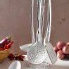 6-Piece Silicone Kitchen Utensil Set with Metal Holder Stonewhite On Sale