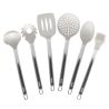 6-Piece Silicone Kitchen Utensil Set with Metal Holder Stonewhite Offers