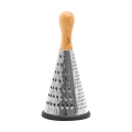 Bisetti 3-Blade Stainless Steel Cone Grater with Wooden Handle Promotion