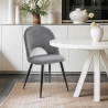 Modern padded velvet chair for dining room kitchen Zarda On Sale