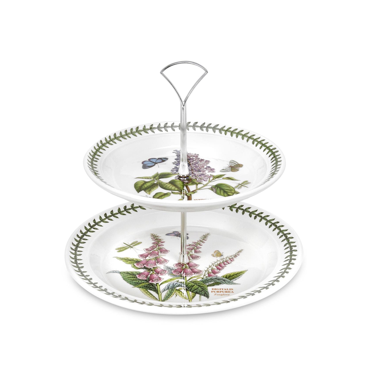 Portmeirion Botanic Garden 2-Tier Porcelain Cake Stand Promotion