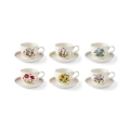 Set of 6 Porcelain Breakfast Mugs, Portmeirion Botanic Garden Meadow Promotion