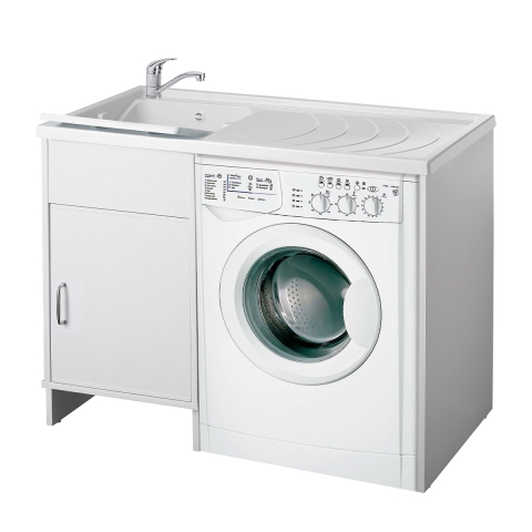 Laundry sink cabinet with 1 door and reversible tub 9008K Negrari Promotion