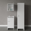 Laundry Room Furniture Set with Wall Cabinet and Tall Unit Negrari COMP 5 Promotion