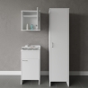 Laundry Room Furniture Set with Wall Cabinet and Tall Unit Negrari COMP 5 Promotion