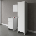 Negrari COMP 7 Laundry Column Set with Mirror Door Sink Cabinet Promotion