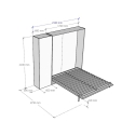 Kentaro Vertical Murphy Bed 160x190cm Model