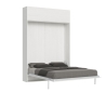 Kentaro Double Wall Bed with White Overhead Cabinet On Sale