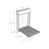 Kentaro Double Wall Bed with White Overhead Cabinet Discounts