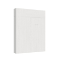 French Murphy Bed with Column and White Wall Cabinets Kentaro On Sale