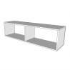 Kentaro Queen Size Murphy Bed 160x190cm with Column and Cabinets Measures