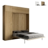 Kentaro Queen Size Murphy Bed 160x190cm with Column and Cabinets Discounts