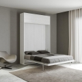 French Wall Bed 140x190 with Overhead Cabinet Kentaro Promotion