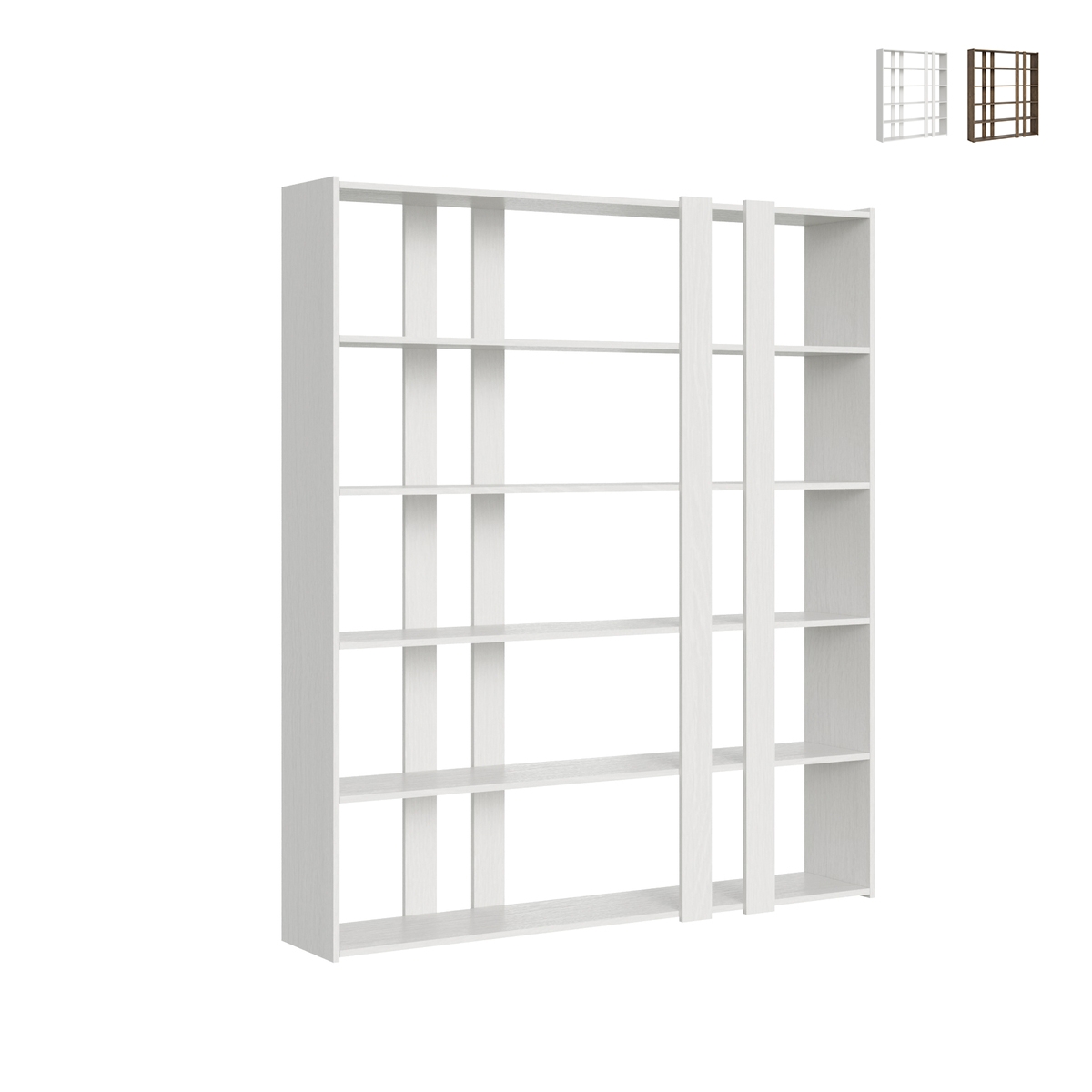 Kato A Large Modern Wall Bookshelf with 6 Shelves, 178x36x204cm
