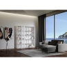 Kato A Large Modern Wall Bookshelf with 6 Shelves, 178x36x204cm Discounts
