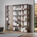 Kato D 6-Shelf Double-Sided Design Bookcase for Office or Living Room, 78x36x204 Bulk Discounts
