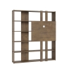 Modern Design Bookshelf with TV Stand, 6 Shelves, 178x36x204, Kato L Discounts