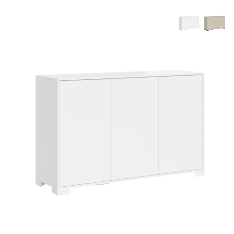Lumina Modern Sideboard with 3 Doors, 130x40x83 cm, for Living Room or Kitchen Promotion