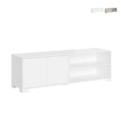 Modern Design TV Stand with Open Compartment and Shelves 150x40x40 Lumina Promotion