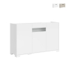 Modern Design Sideboard with 3 Doors and Smoked Glass 130x40x81 Riflesso Promotion