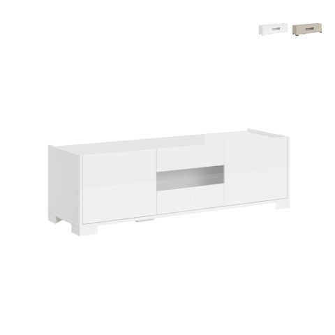 Riflesso Modern TV Stand with 3 Doors, 130x40x40 cm, for Living Room Promotion