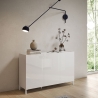 Solaria Minimalist Sideboard with 3 Doors for Living Room or Dining Room, 130x40x84 cm On Sale