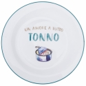 Set of 6 Flat Ceramic Plates with Assorted Designs Le Travisate Sale