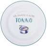 Set of 6 Flat Ceramic Plates with Assorted Designs Le Travisate Sale