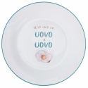 Set of 6 Flat Ceramic Plates with Assorted Designs Le Travisate Bulk Discounts