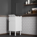 Negrari COMP 3 Laundry Sink Set with Door and Mirror 60x45cm Promotion