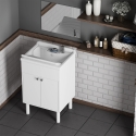 Negrari COMP 4 Glossy Sink Cabinet Set with Mirror, 60x45cm Promotion