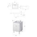 Negrari COMP 4 Glossy Sink Cabinet Set with Mirror, 60x45cm Sale