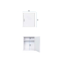 Laundry Room Furniture Set with Wall Cabinet and Tall Unit Negrari COMP 5 Sale