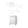 Negrari COMP 8 Laundry Cabinet Set with Mirror and Laundry Column Offers