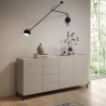 Solaria 3-Door 4-Drawer Modern Minimalist Sideboard 174x40x84 On Sale