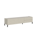 Minimal TV Stand with 1 Compartment and 2 Drawers for Living Room 160x42x40 Solaria Discounts