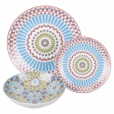 18-Piece Exotic Style Porcelain Dinnerware Set - Casablanca Pattern Sale