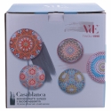 18-Piece Exotic Style Porcelain Dinnerware Set - Casablanca Pattern Price