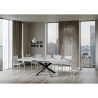 Volantis Modern Extendable Dining Table for 18 People, 90×180-440 Measures