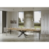 Volantis Evolution Extendable Dining Table, Modern Industrial Design, 90×160-420 Discounts