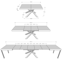 Volantis Evolution Extendable Dining Table, Modern Industrial Design, 90×160-420 Catalog