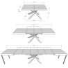 Volantis Evolution Extendable Dining Table, Modern Industrial Design, 90×160-420 Catalog